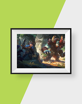 Orc Witch Cave Art Print